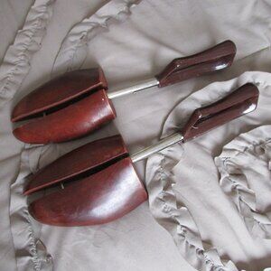 vintage wooden shoe trees